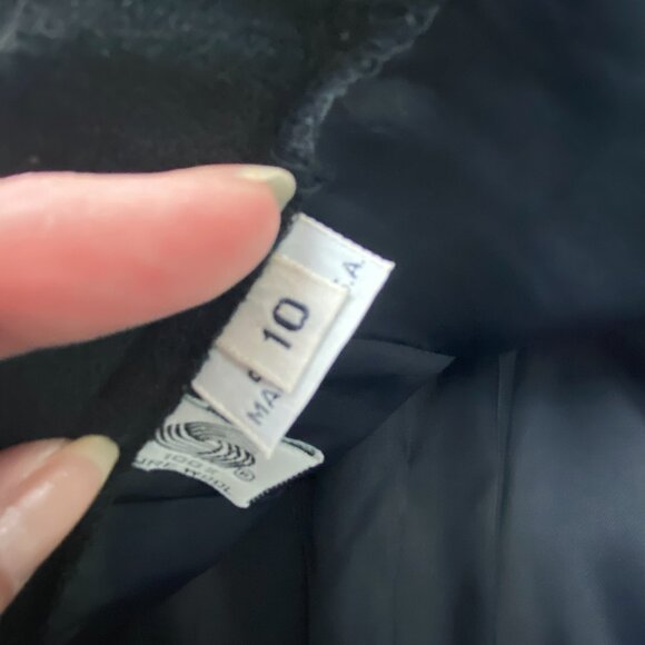 Black Wool Skirt size 10 - Picture 6 of 8